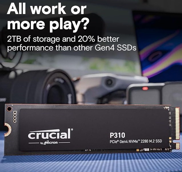 Crucial P310 500GB SSD M.2 2280 NVMe