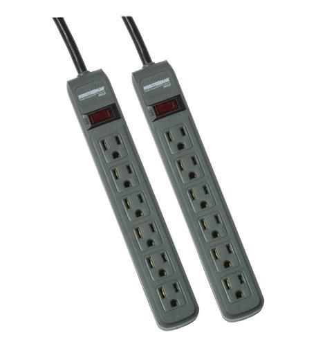 Minuteman 2 Pack Power Strips With 3FT Cord; 241J