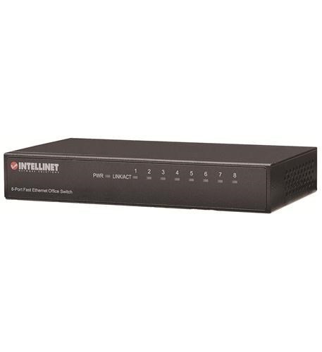 Intellinet 10/100 8 Port Switch; Desk; Metal