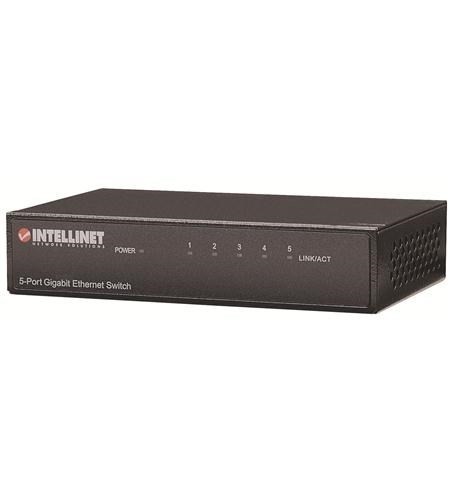 Intellinet Gigabit 5 Port Switch; Desk; Metal