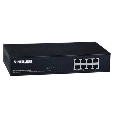 Intellinet 8 Port Poe 10/100 Desktop Switch