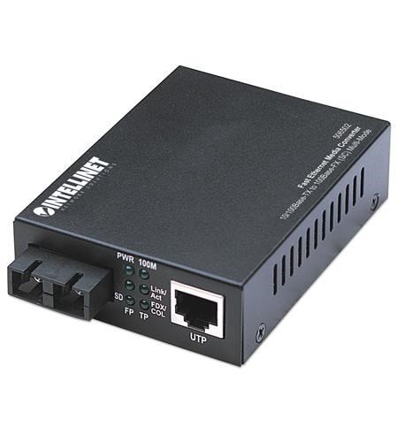 Intellinet Multi-Mode SC Fast Eth. Media Converter