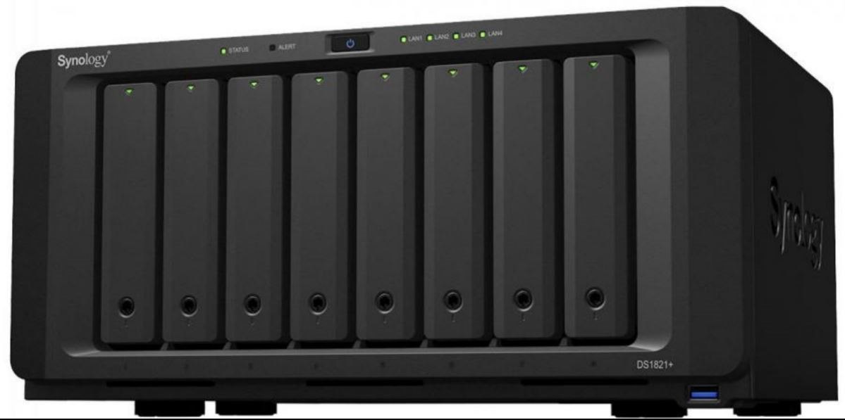 Synology 8-Bay Nas (No Disk) Amd V1780B, 8GB, GbE(3), 10GbE(1), Usb(3), TWR, 5YR WTY