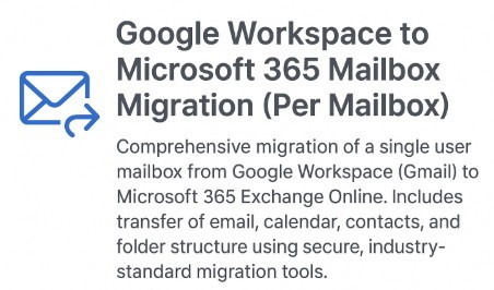 Arcem Solutions Email Migration - per mailbox