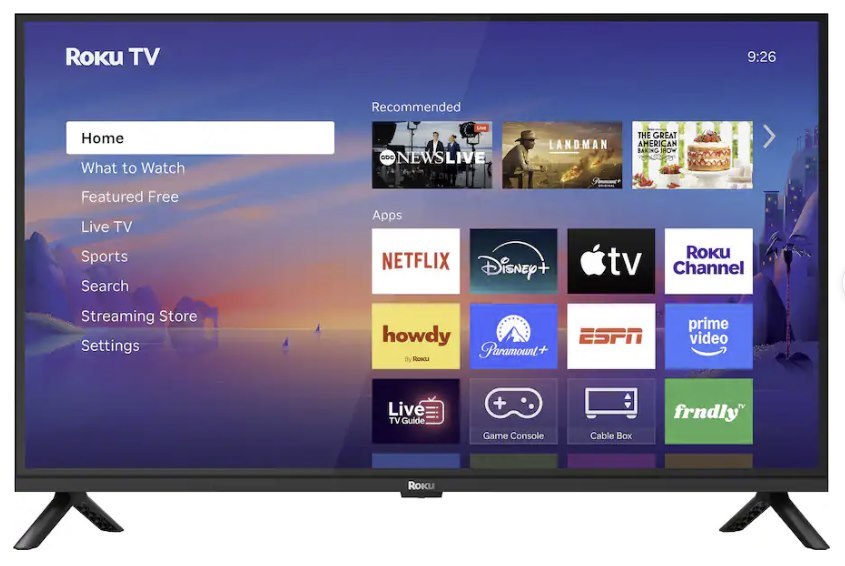 32" RokuTV - Full HD with Headphone output