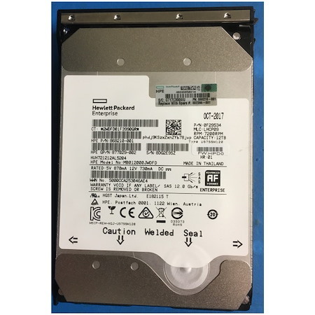 HPE 12 TB Hard Drive - 3.5" Internal - SAS (12Gb/s SAS)