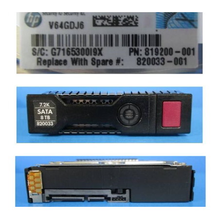 HPE 8 TB Hard Drive - 3.5" Internal - SATA (SATA/600)
