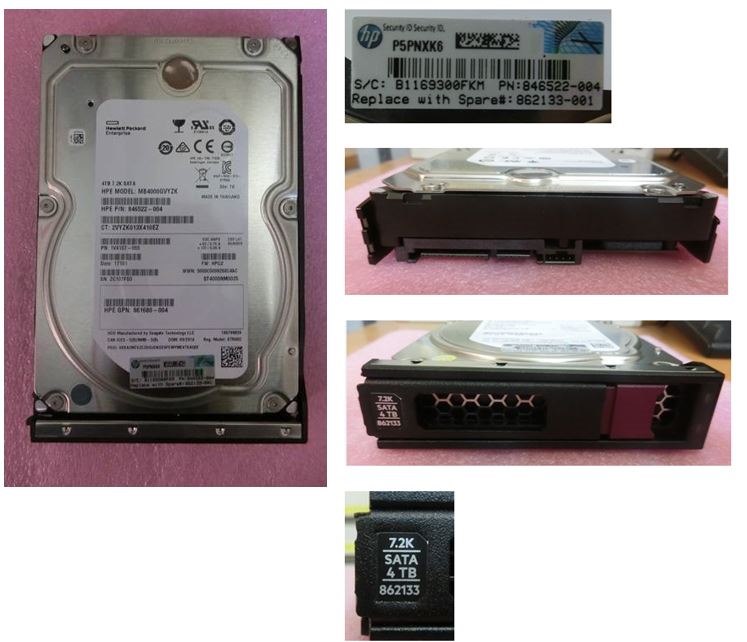 HPE 4 TB Hard Drive - 3.5" Internal - SATA (SATA/600)