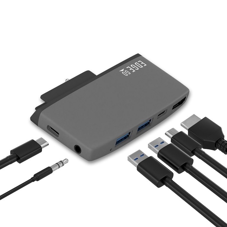 Mbeat Edge Go Multifunction Usb- C Hub For Microsoft Surface Go （Usb 3.0 Data X 2, Usb-C Data X 1, Hdmi, 3.5MM Audio, Usb-C PD Pass Through Charge)