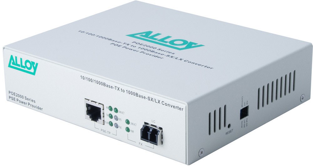 Alloy PoE Pse Gigabit Ethernet Media Converter