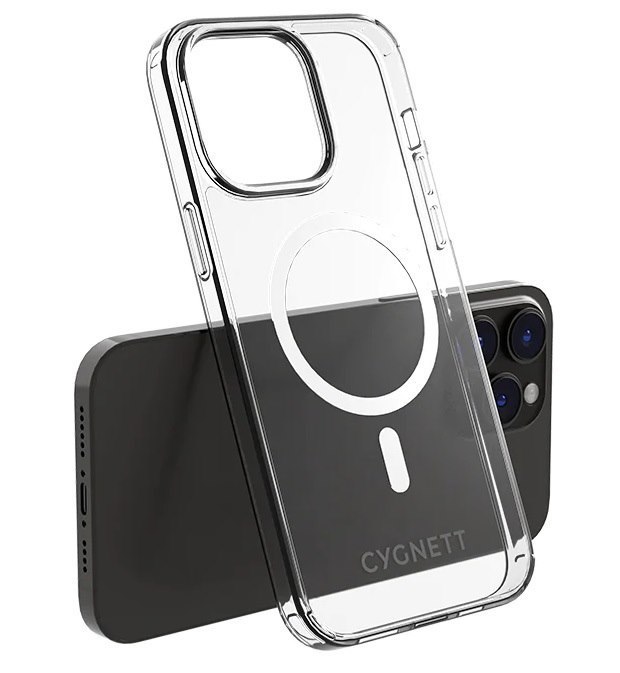 Cygnett AeroShield MagSafe Clear Protective Case For Apple New iPhone 2022 6.7' Triple Camera - Clear (Cy4171cpaeg), Anti-Bacterial, Drop Protection