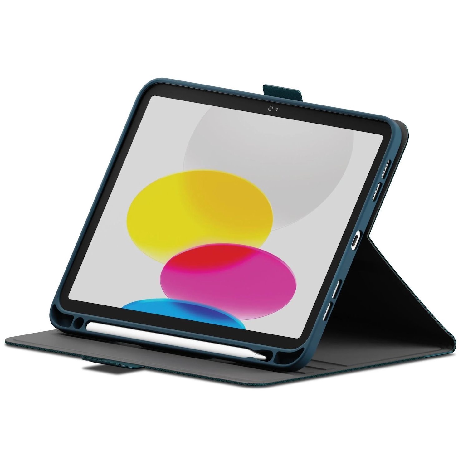 Cygnett TekView Apple iPad (10.9') 11TH Gen (A16) /iPad 10TH Gen Case- Deep Navy (CY5432TEKVI)Pencil Holder,Multiple Viewing Angles,2 Years Warranty