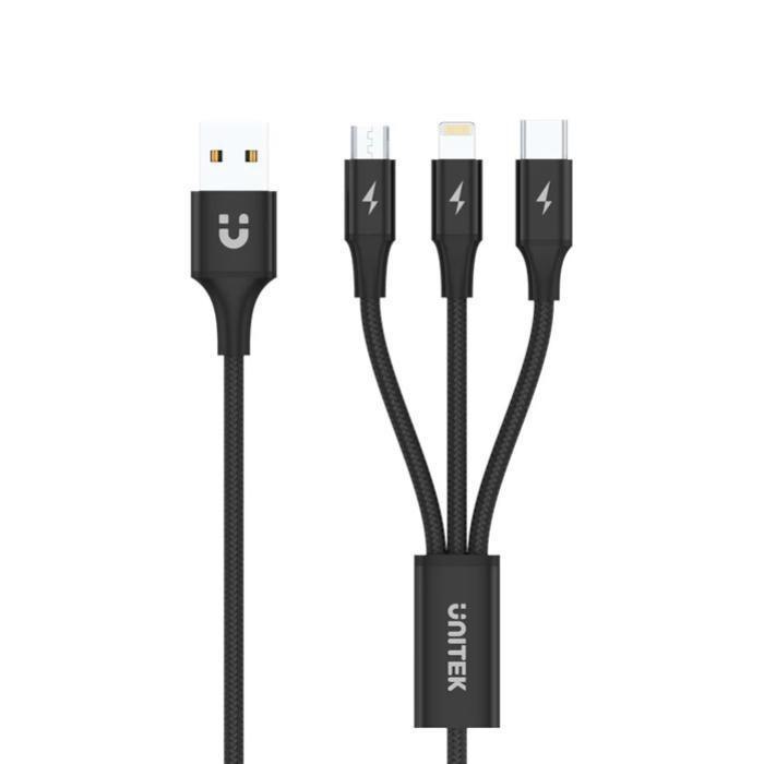 Unitek 1.2M 3-In-1 Usb-A To Usc-C & More