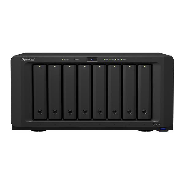 Synology DS1821+, 8 Bay Nas (No Disk), Amd V1500B, 4GB,GbE(4),USB(4),TWR,3YR