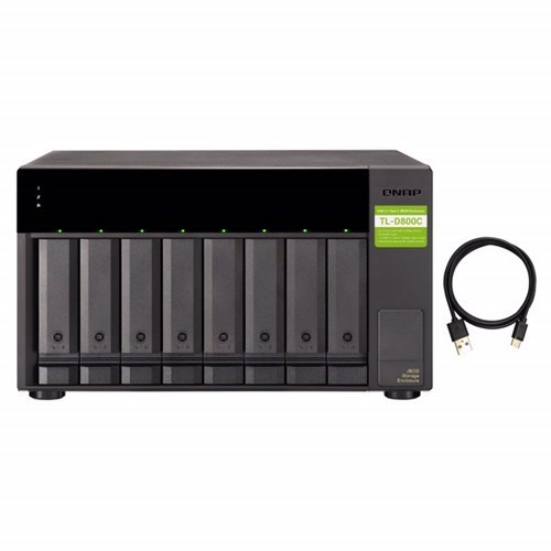 Qnap 8-Bay Sata Jbod Expansion Unit (No Disk), Usb-C(1), 2YR WTY