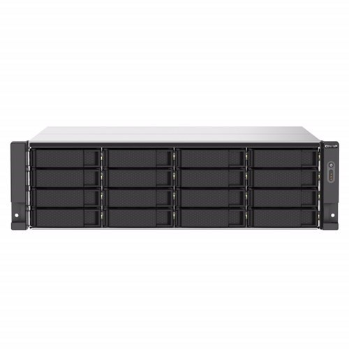 Qnap 16-Bay Nas(No Disk),Amd QC 2.2GHz, 16GB, 2.5GbE(2), PCIe(2), Rpsu, 3YR WTY