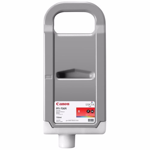 Canon Lucia EX PFI-706 R Original Inkjet Ink Cartridge - Red Pack