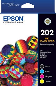 Epson C13T02N692 202 Standard 4 Ink Pack XP-5100 WF-2860
