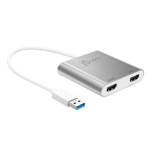 J5create Jua365 Usb 3.0 To 4K &Amp; 2K Dual Hdmi Multi-Monitor Adapter