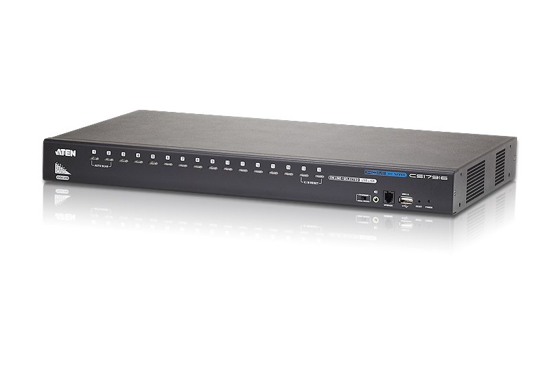 Aten Desktop KVM Switch 16 Port Single Display Hdmi W/ Audio, 2X Custom KVM Cables Included Only