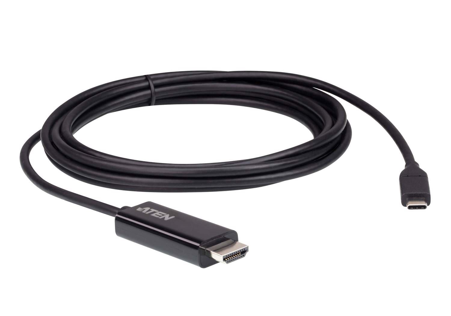 Aten Usb-C To Hdmi 4K 2.7M Cable, Supports Up To 4K @ 60Hz With High Quality Cable