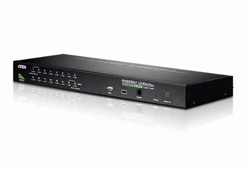 Aten 16 Port Rackmount Usb-Ps/2 Vga KVMP Switch With Usb 2.0 Hub And Daisy Chain