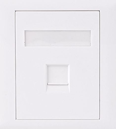 Astrotek Cat6 RJ45 Network Wall Face Plate Outlets 86X86MM 1 Port Socket Kit