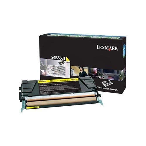 Lexmark Original High Yield Laser Toner Cartridge - Return Program - Yellow - 1 Pack