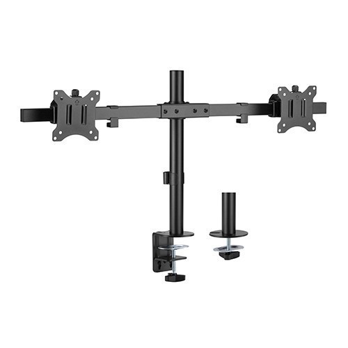 Brateck Pole Mount Dual-Screen Monitor Mount Fit Most 17'-32' Monitors, Weight Capacity (Per Screen): 9KG Vesa 75X75/100X100