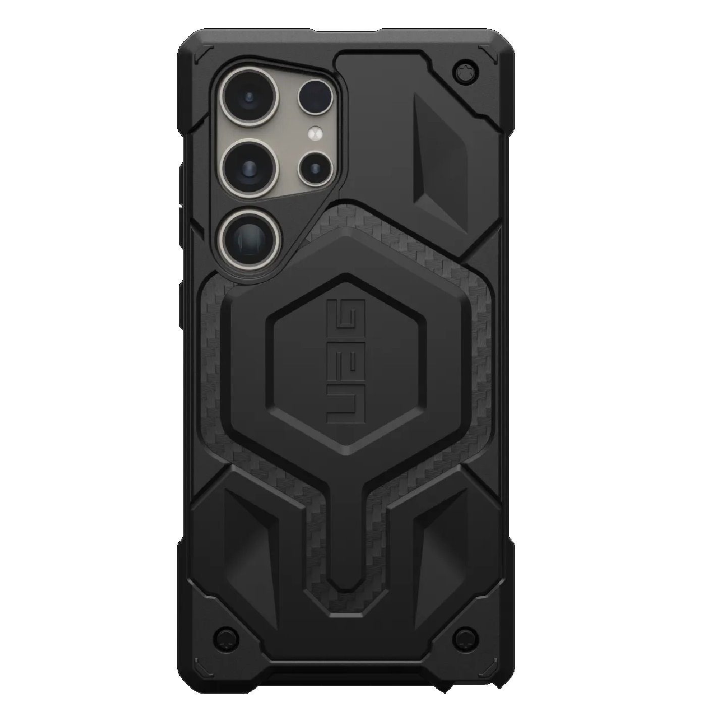 Uag Monarch Pro Magnetic Samsung Galaxy S24 Ultra 5G (6.8') Rugged Case - Carbon Fiber (214416114242), 10 Years Warranty