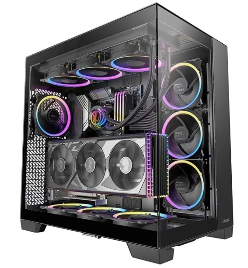 Antec C8 Argb E-Atx, Atx, Dual Chamber, 2X 16CM Argb Reverse Fans, 1X 14CM Argb, Usb-C, Large Clearance, 8X Pci For Large Gpu, Ultra Case