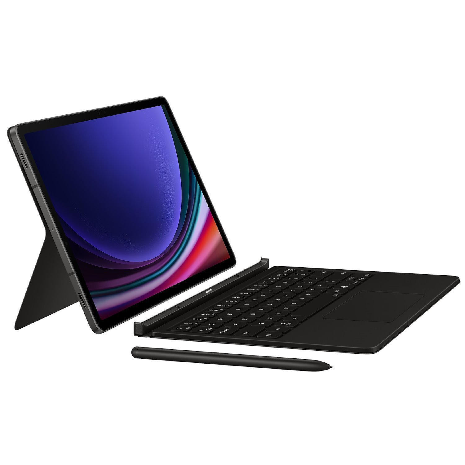 Samsung Galaxy Tab S10 Fe / Tab S9 / S9 Fe Book Cover Keyboard Black - Magnetic, Effortless Comes In 150°, Wireless Sharing, Ai Key,1 Year Warranty