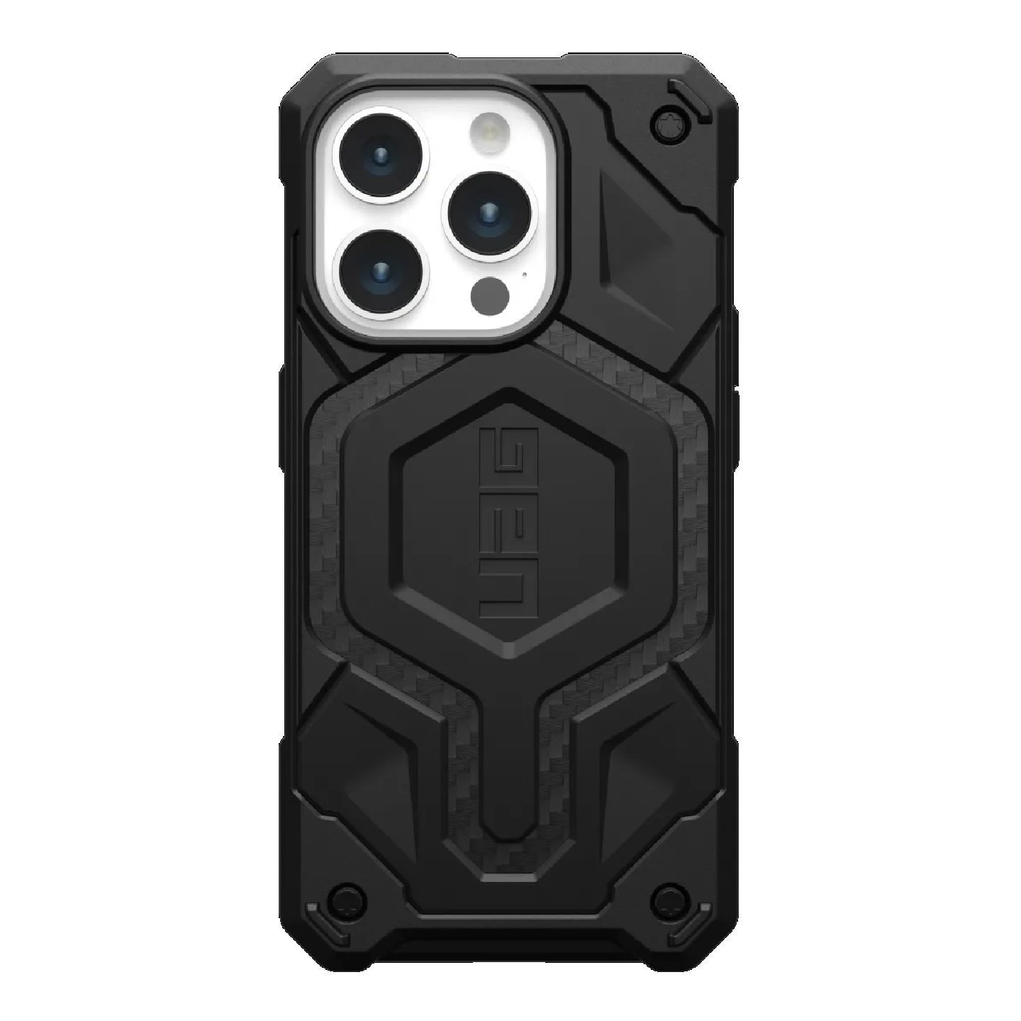 Uag Monarch Pro MagSafe Apple iPhone 15 Pro (6.1') Rugged Case - Carbon Fiber (114221114242), 25FT. Drop Protection(7.6M), 10 Years Warranty