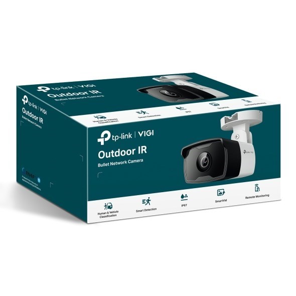 TP-Link Vigi 3MP C330I(4mm) Outdoor Ir Bullet Network Camera, 4MM Lens, Smart Detection, 3YW