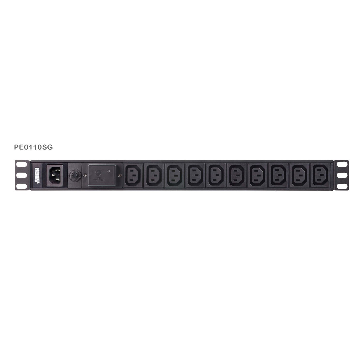 Aten (Pe0110sg-At-G) 10 Port 1U Basic Pdu With Surge Protection