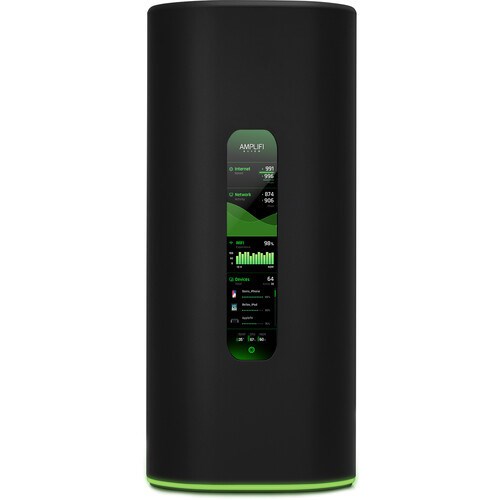 Ubiquiti Amplifi Alien Mesh Router - Wi-Fi 6 - 4X Gigabit Ethernet Ports On Router, Touch Screen Display