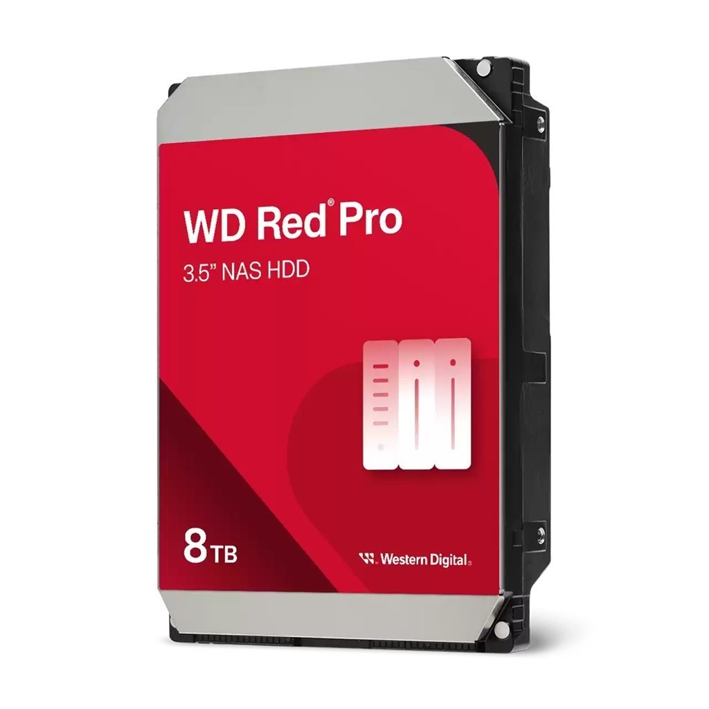 Western Digital WD Red Pro 8TB 3.5' Nas HDD Sata3 7200RPM 256MB Cache 24X7 300TBW 5YRS WTY