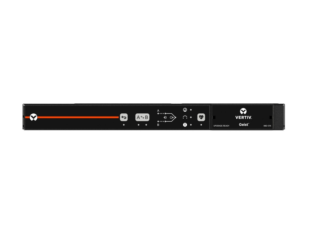 Vertiv Geist Rack Transfer Switch Basic Upgradable, 16A/20A, 120V To 230V, 1.9kW Or 3.3kW Or 3.6kW, Horizontal, 12X Combination C13/C19 C20 Plug