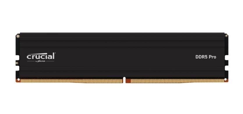Crucial Pro 32GB (1x32GB) DDR5 Udimm 6000MHz CL40 Black Heat Spreaders Overclocking Support Intel XMP Amd Ryzen Desktop PC Gaming Memory