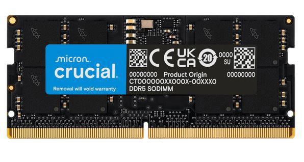 Crucial 16GB (1x16GB) DDR5 Sodimm 5600MHz CL46 Notebook Laptop Memory ~CT16G48C40S5