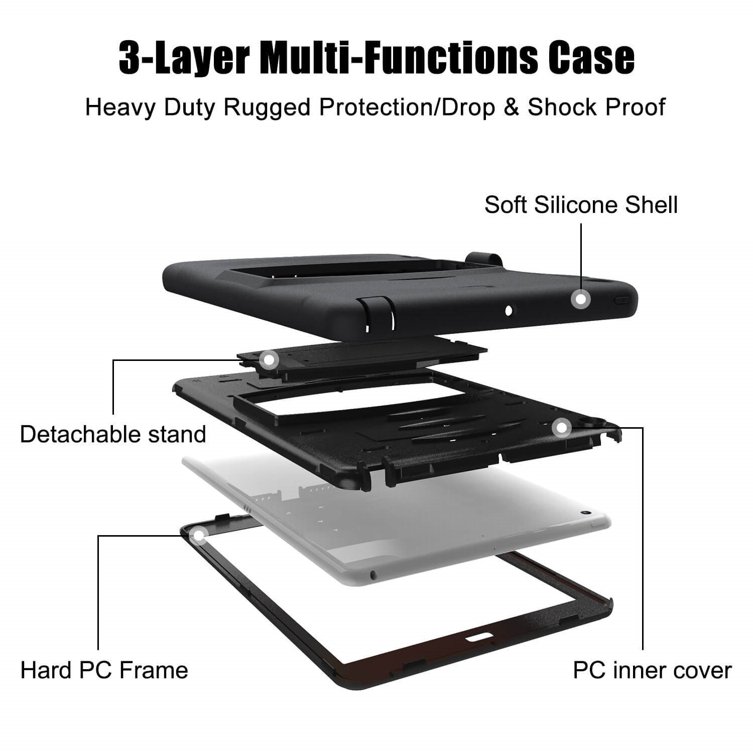 Operlo Basilisk Case for iPad 10/11th Gen - Black