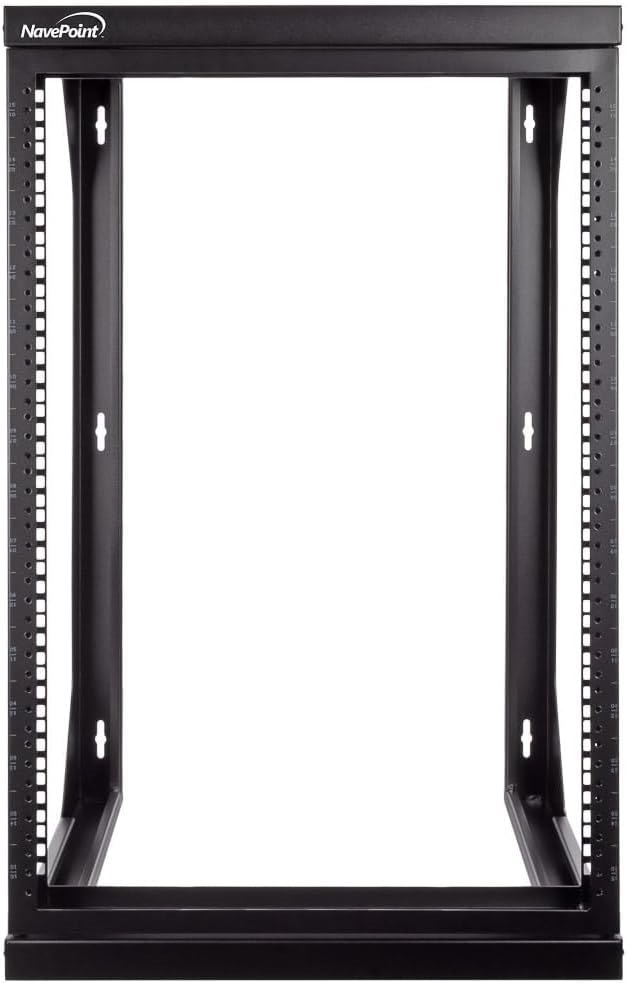 NavePoint 15U Open Frame Server Rack 19"