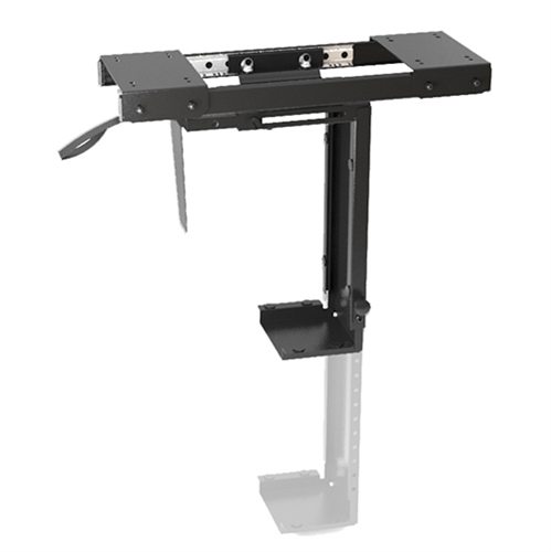 Brateck Adjustable Under-Desk Cpu Mount With Sliding Track, Up To 10KG,
