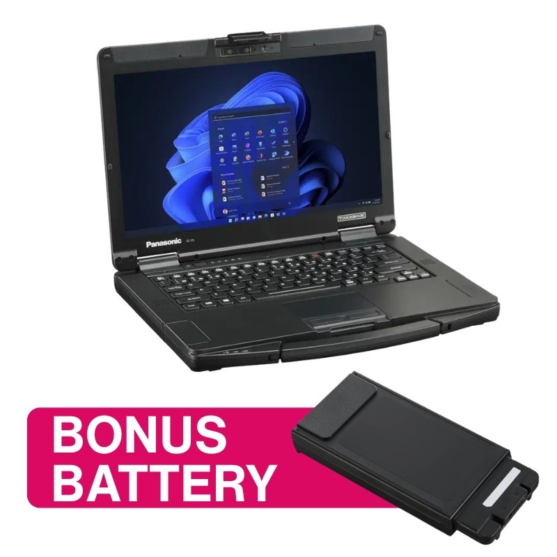 Panasonic Toughbook 55 MK3 I5 HD 4G - Bonus Battery Combo