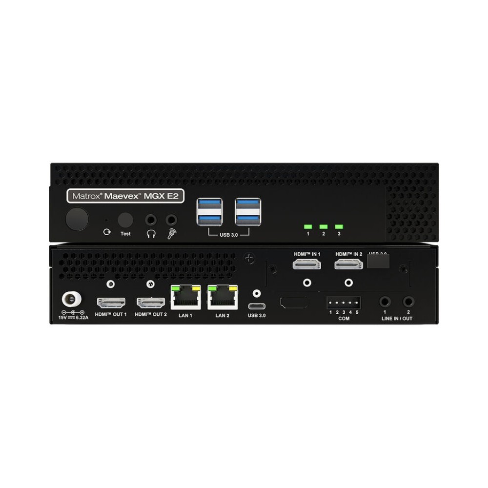 Matrox Maevex MGX Dual Channel 4K Ipmx Av Over Ip Encoder