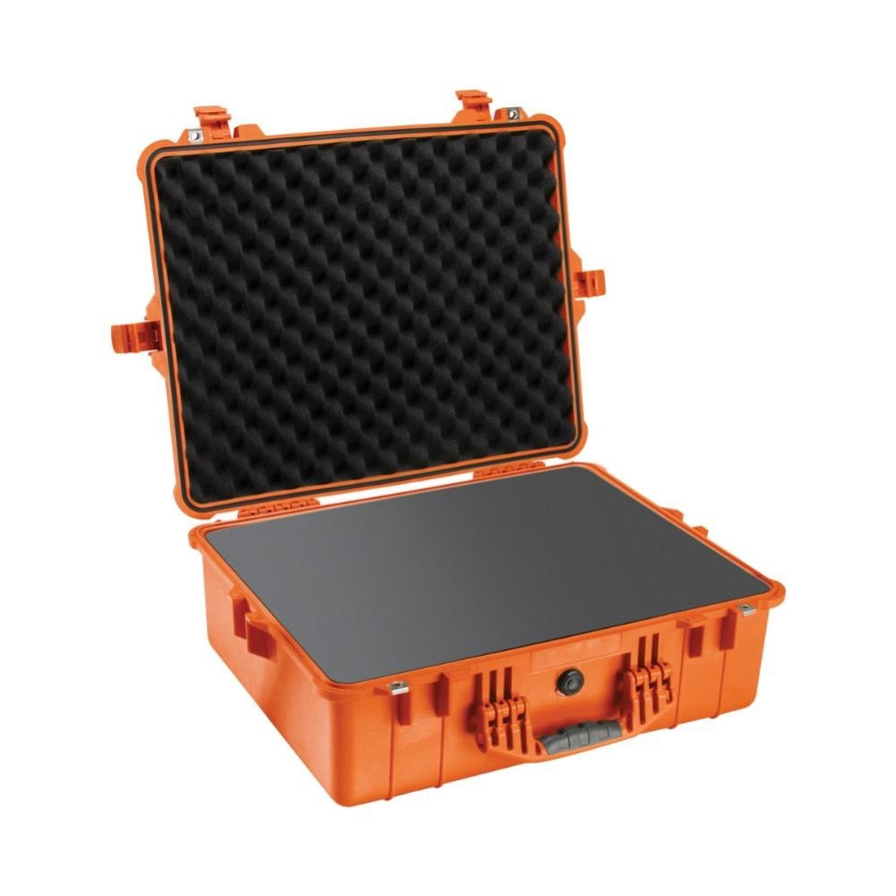 Pelican 1600 Case W/ Foam ORange