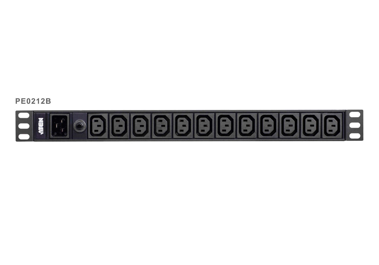 Aten Pe0212g-At-G 12 Port 1U Basic Pdu Supports Up To 15A With 12 Iec C13 Outputs 2YR