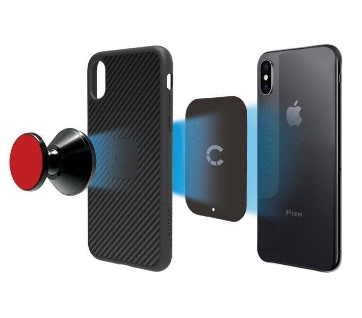 Cygnett MagMount Plus Car Dash And Window Phone Magnetic Mount - Black(CY2378ACDAS), 360° Adjustable, Quickly & Securely, Adhesive Mount