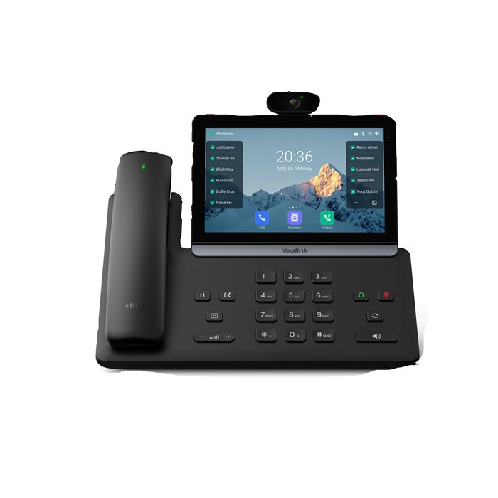 Yealink Sip-T88v Pro Ip Phone, 7' Touchscreen, Android 13, HD Voice, Bluetooth Handset, Wi-Fi 6, Dual Usb, PoE, Video Ready, Wall Mountable