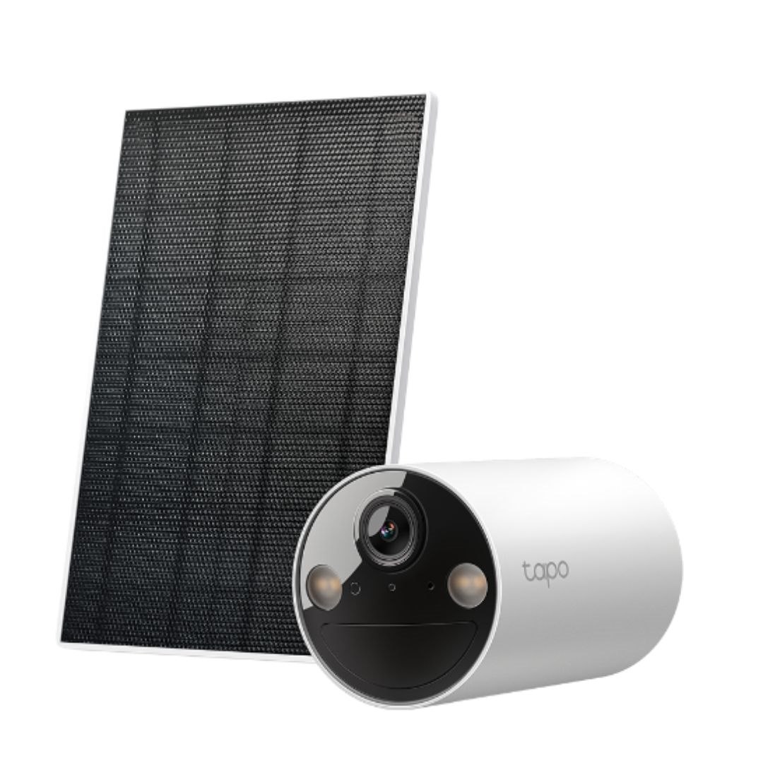 TP-Link TC82 Kit V1.20 Solar-Powered Security Camera Kit, Uninterrupted Power Supply, Flexible Storage Options, Smart Person Detection
